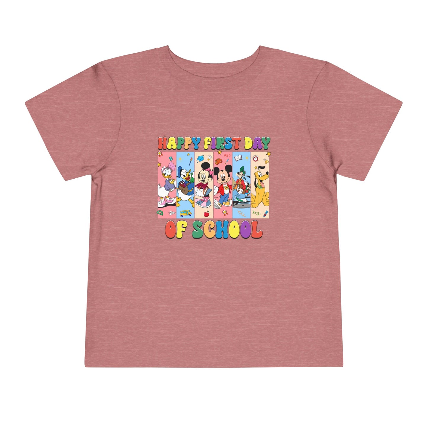 Happy First Day of School Toddler Short Sleeve Tee