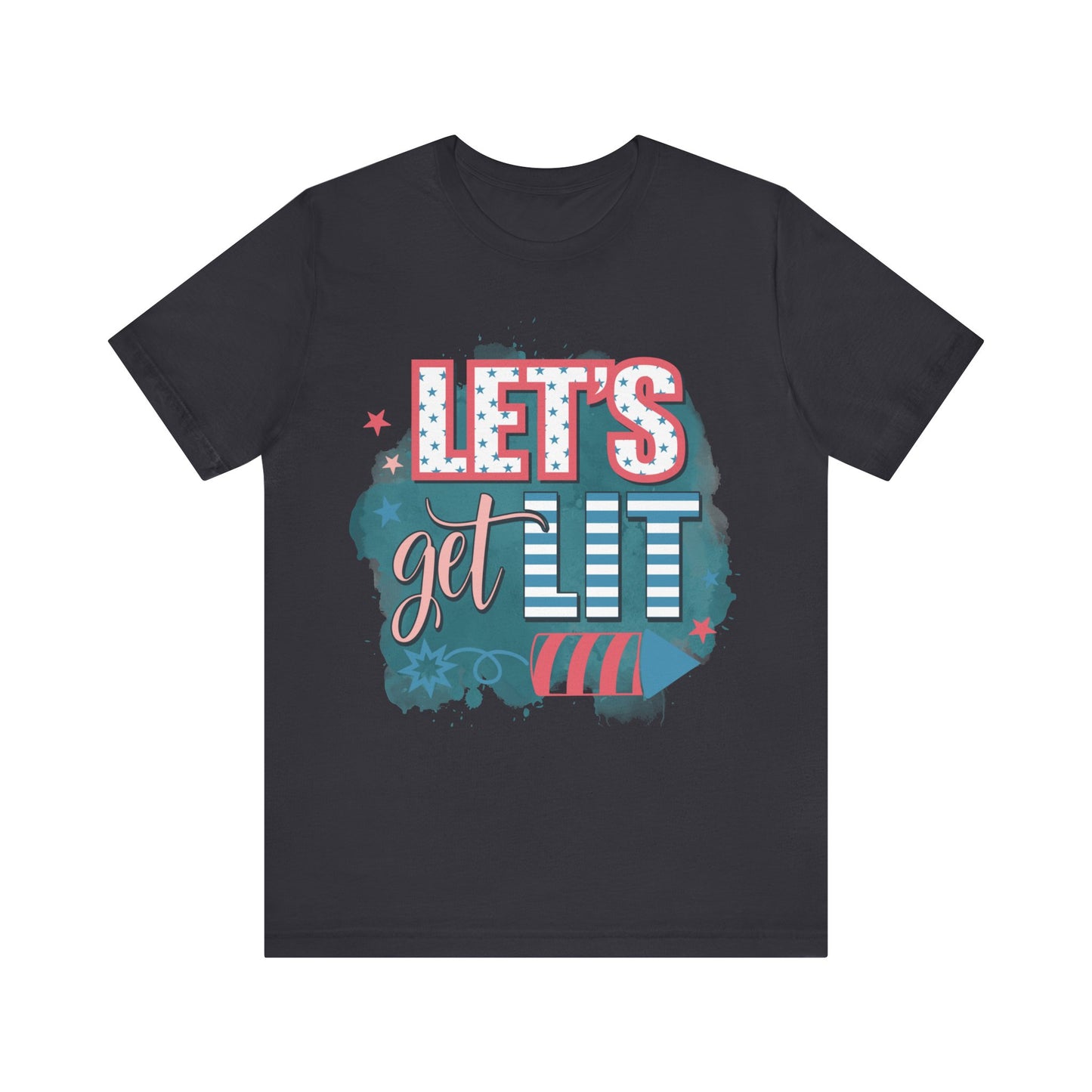 Lets Get Lit Jersey Short Sleeve Tee