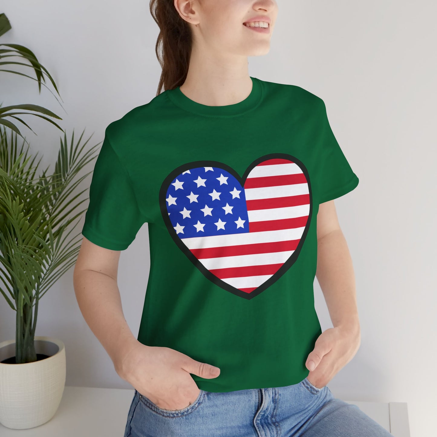American Heart Jersey Short Sleeve Tee