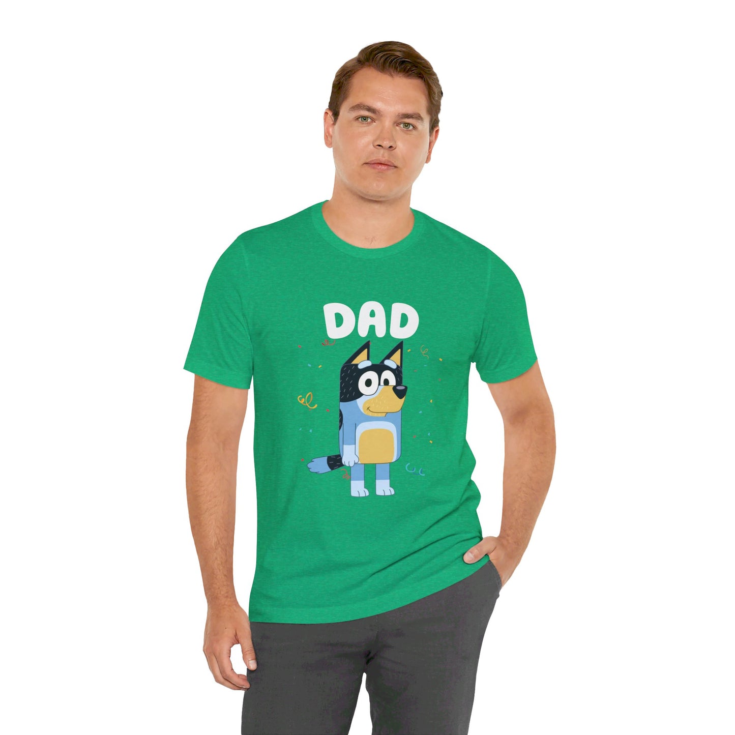 Dad Bluey Birthday Short sleeve Tshirt