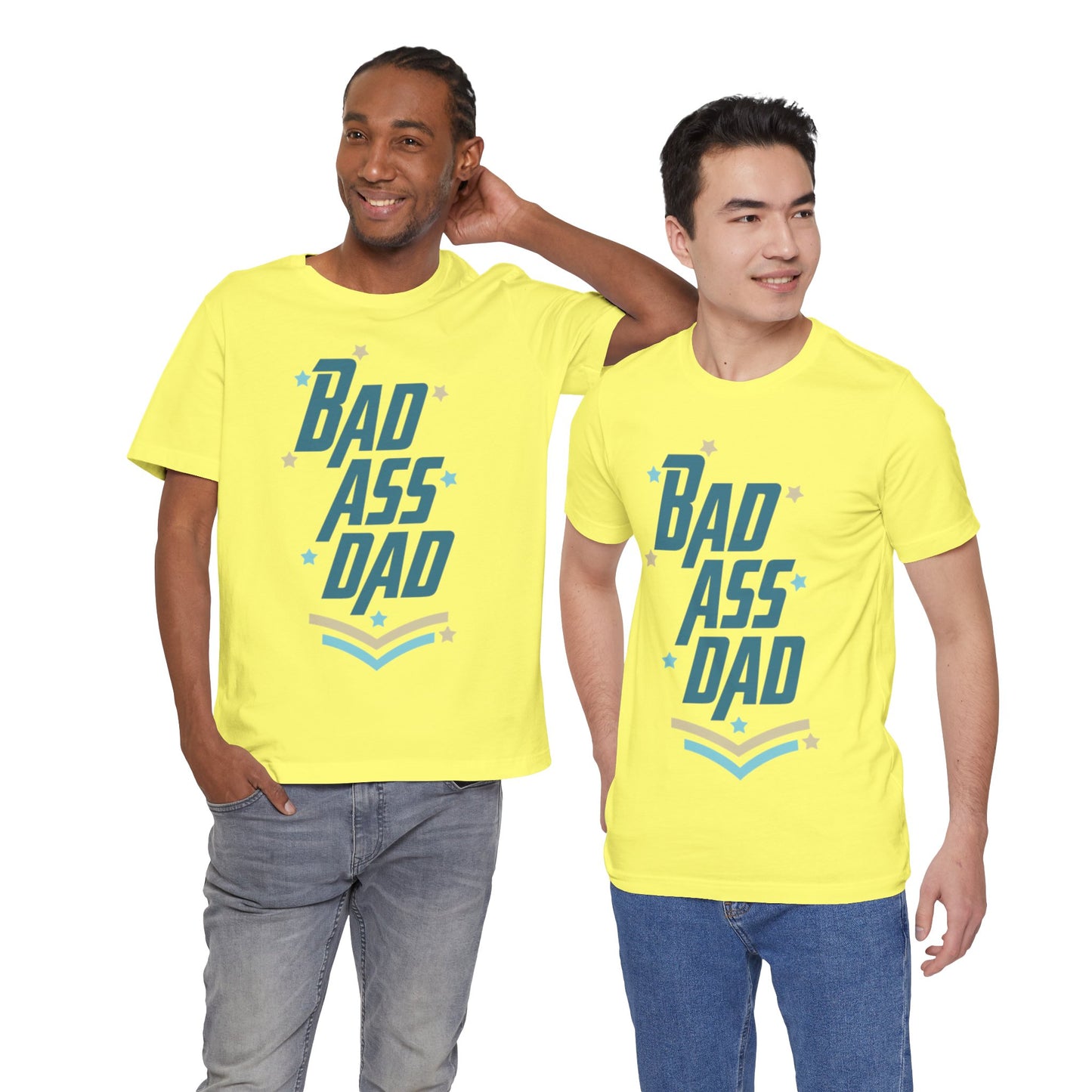 Bad Ass Dad Jersey Short Sleeve Tee