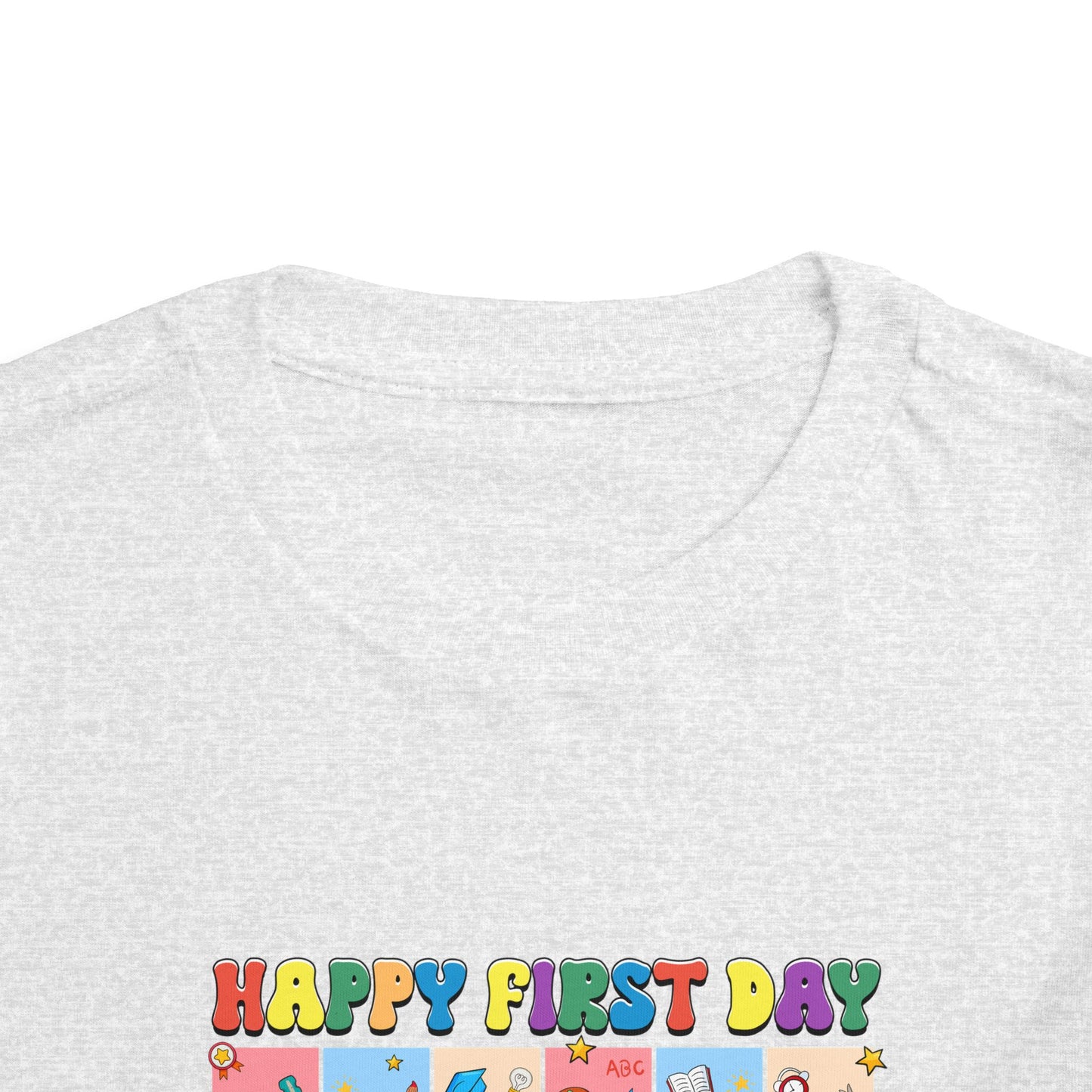 Happy First Day of School Toddler Short Sleeve Tee