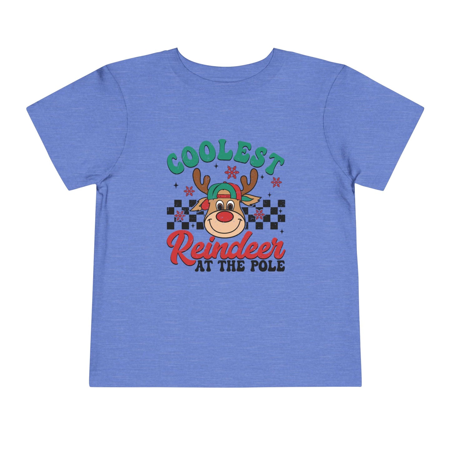 Coolest Reindeer at the Pole Toddler Short Sleeve Tee