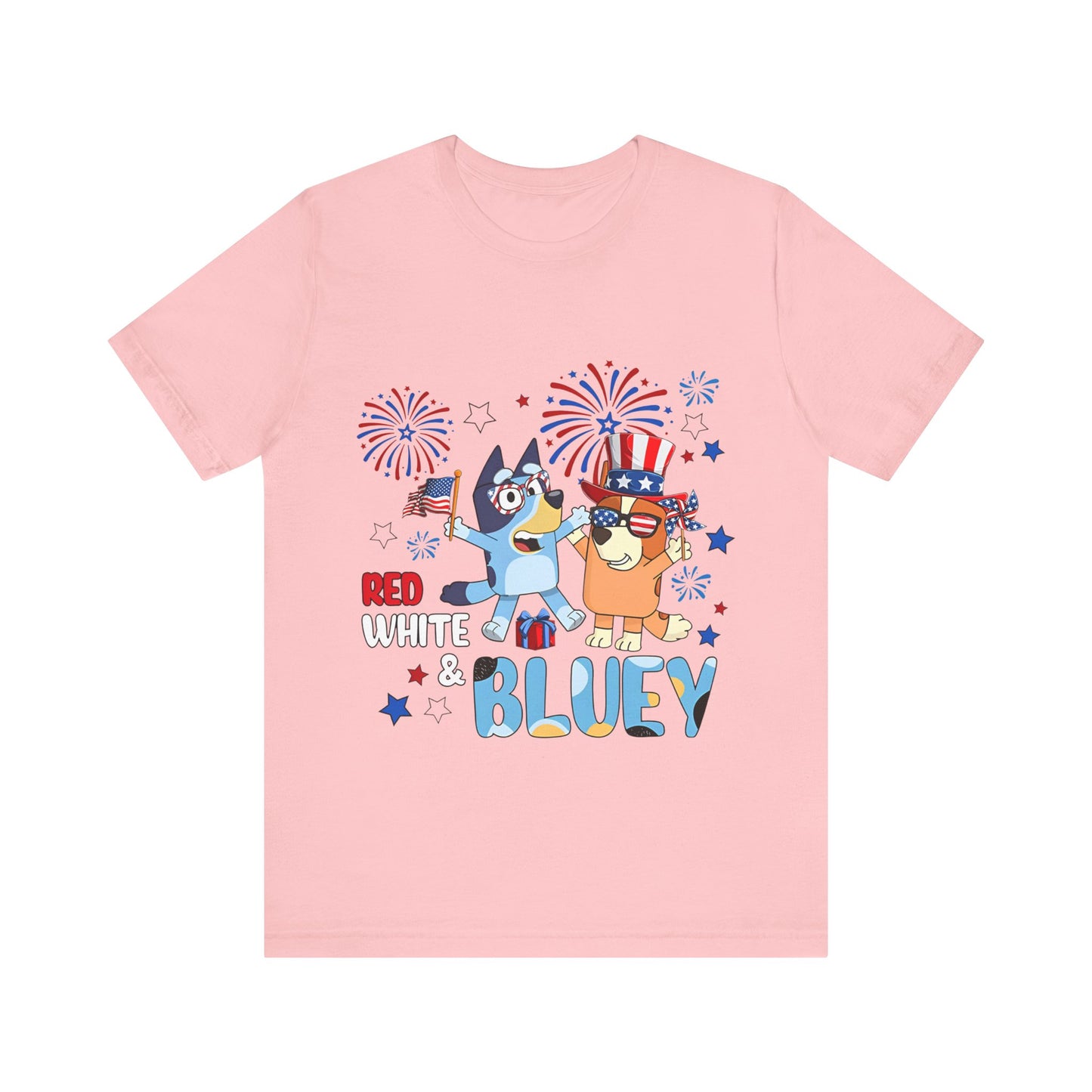 Red, White & Bluey Jersey Short Sleeve Tee