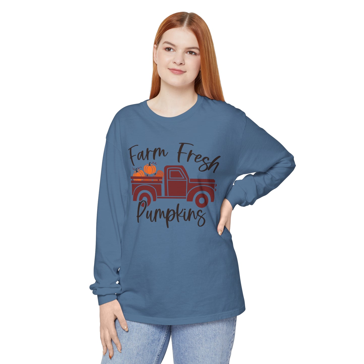 Farm Fresh Pumpkins Long Sleeve T-Shirt