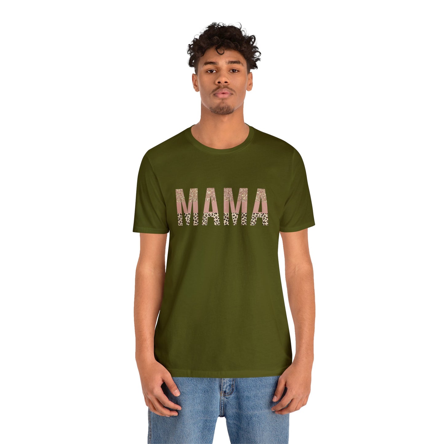 MAMA Leopard print short sleeve tshirt