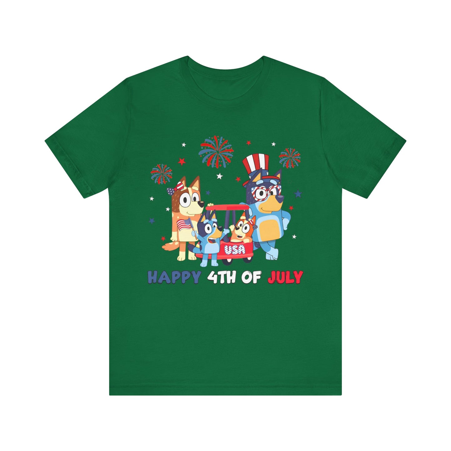 Happy 4th of July Jersey Short Sleeve Tee