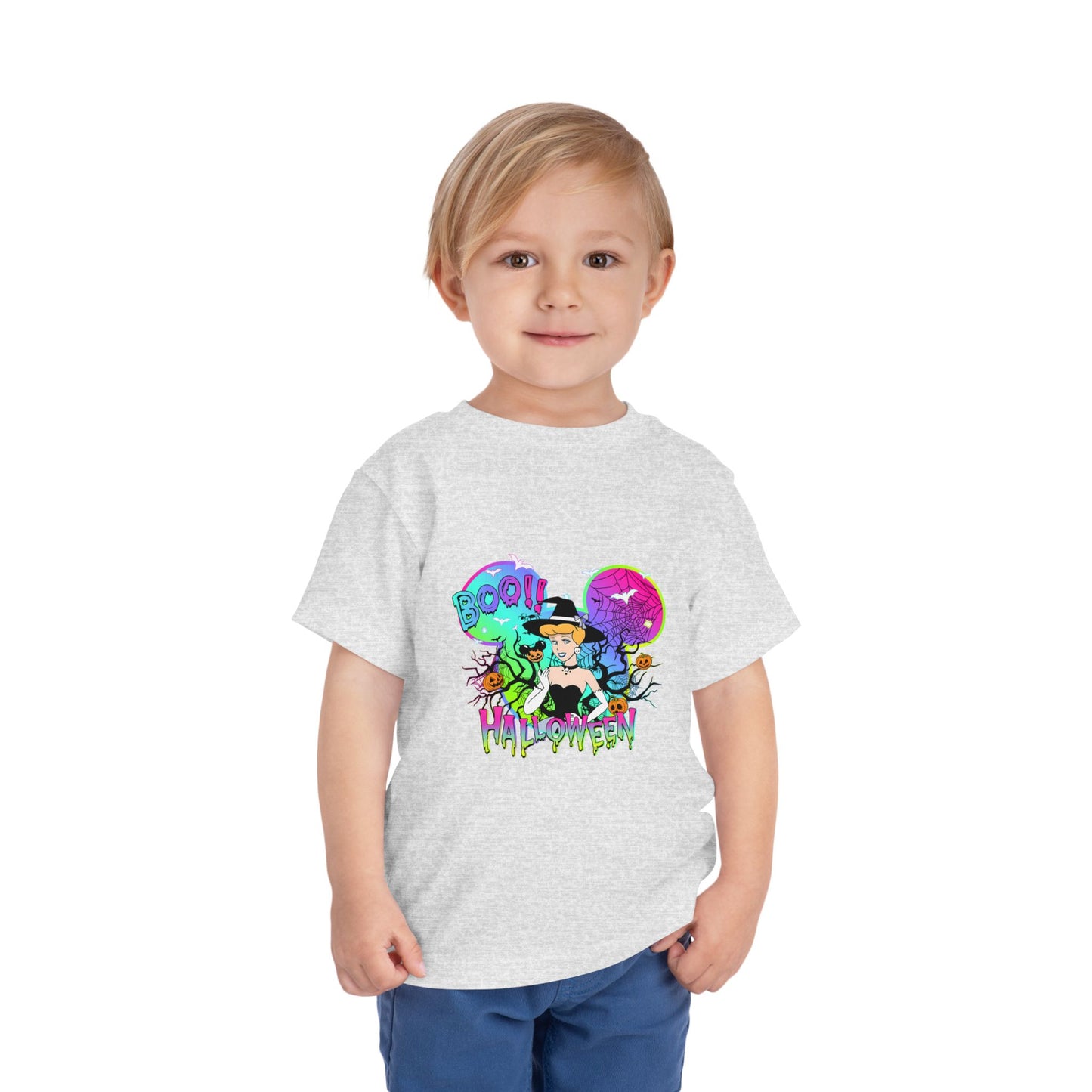 Cinderella Boo! Halloween Toddler Short Sleeve Tee