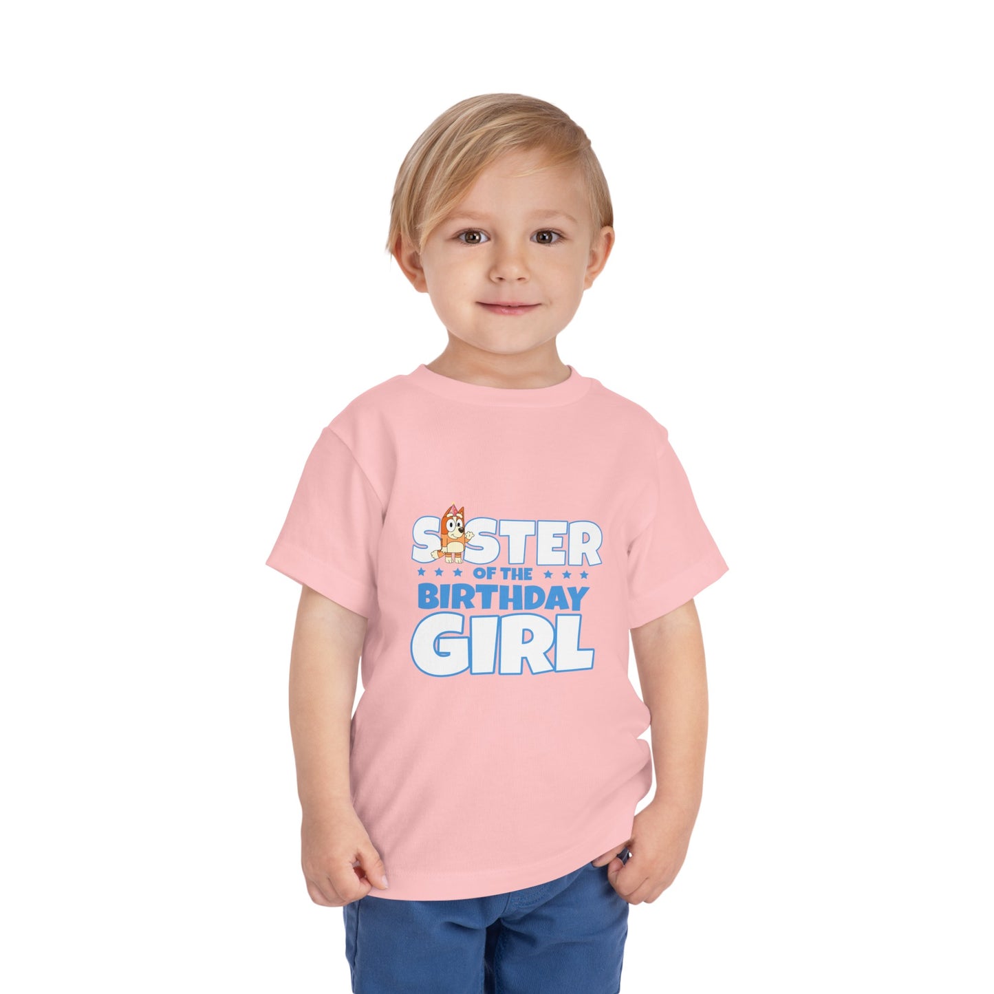 Sister of the Birthday Girl Toddler Short Sleeve Tee