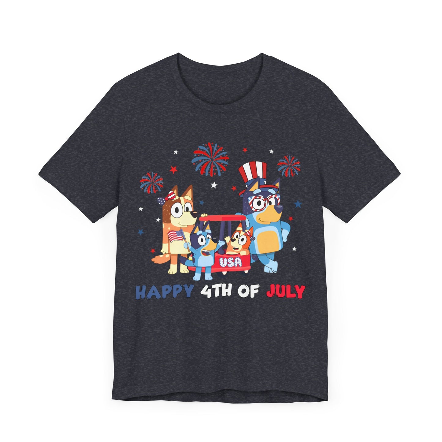 Happy 4th of July Jersey Short Sleeve Tee