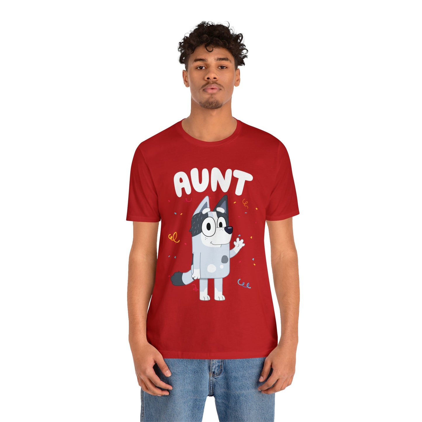 Aunt Bluey Birthday short sleeve Tshirt