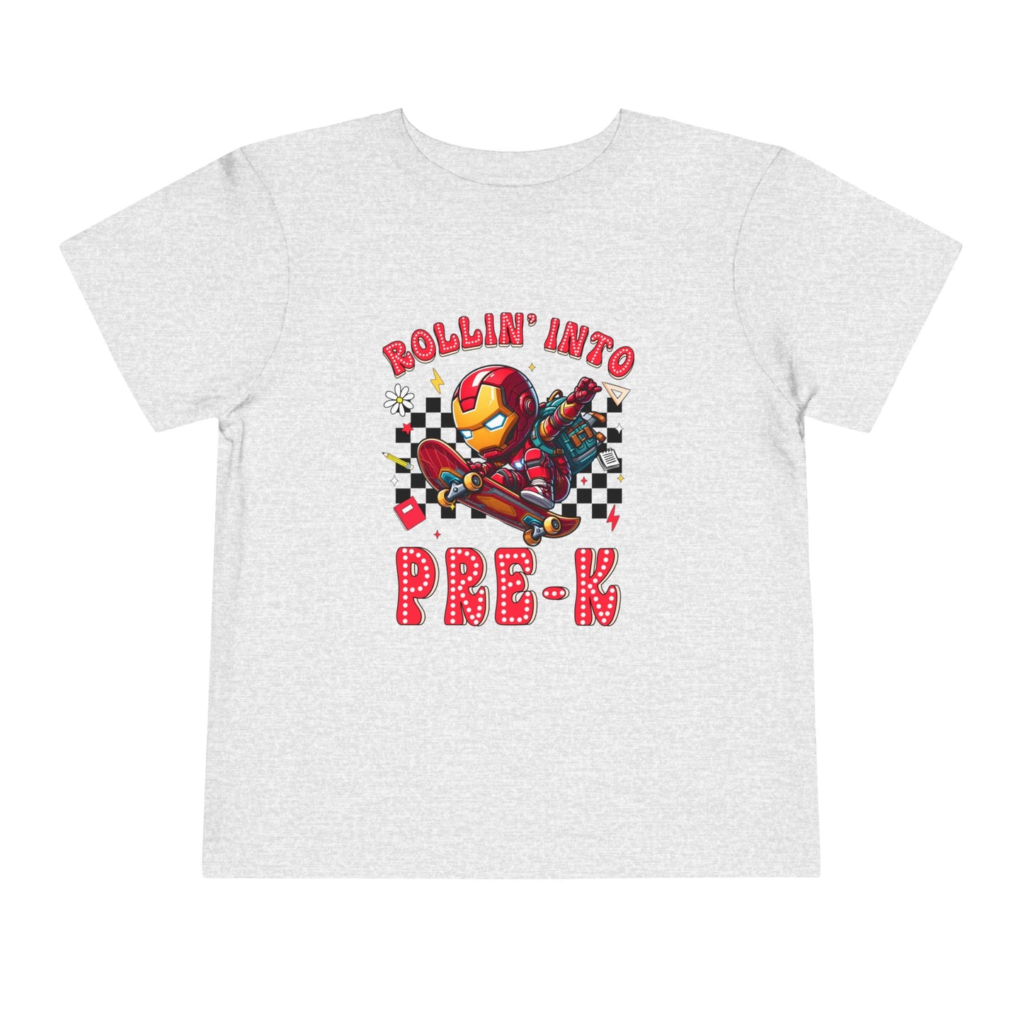 IRON MAN - Rollin' Into Pre-K Toddler Short Sleeve Tee