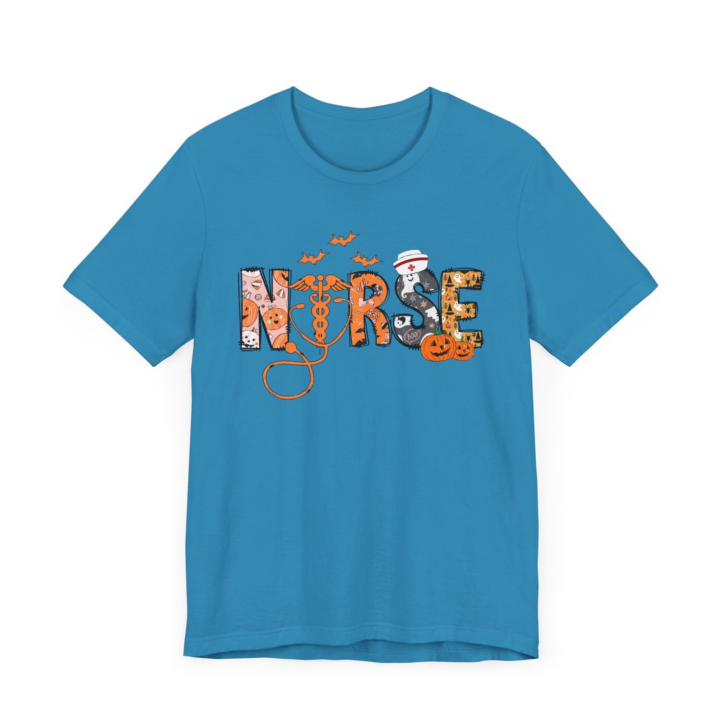 Nurse Halloween Jersey Short Sleeve Tee