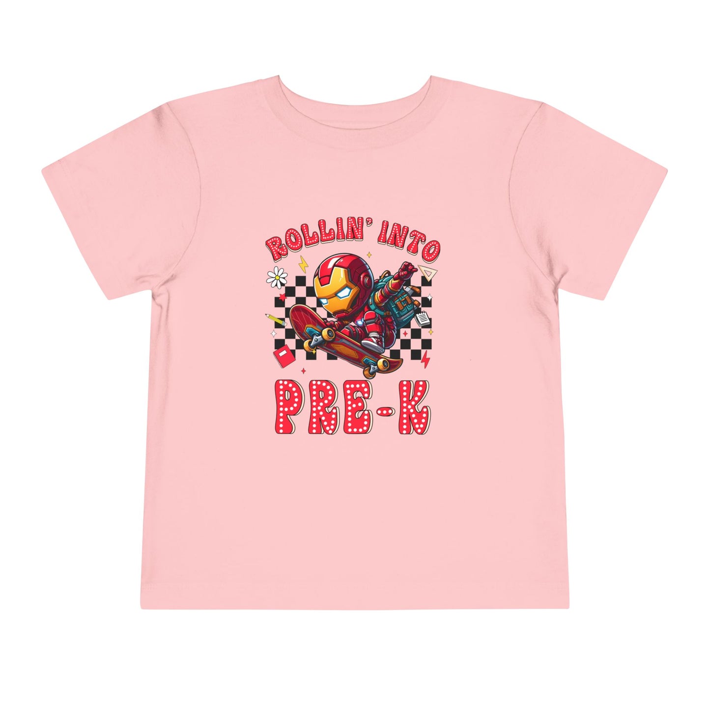 IRON MAN - Rollin' Into Pre-K Toddler Short Sleeve Tee