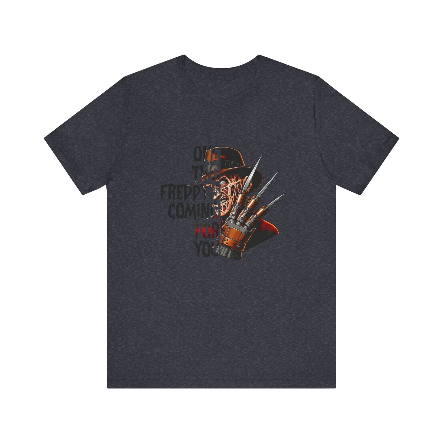 One, Two Freddy's Coming for you Jersey Short Sleeve Tee