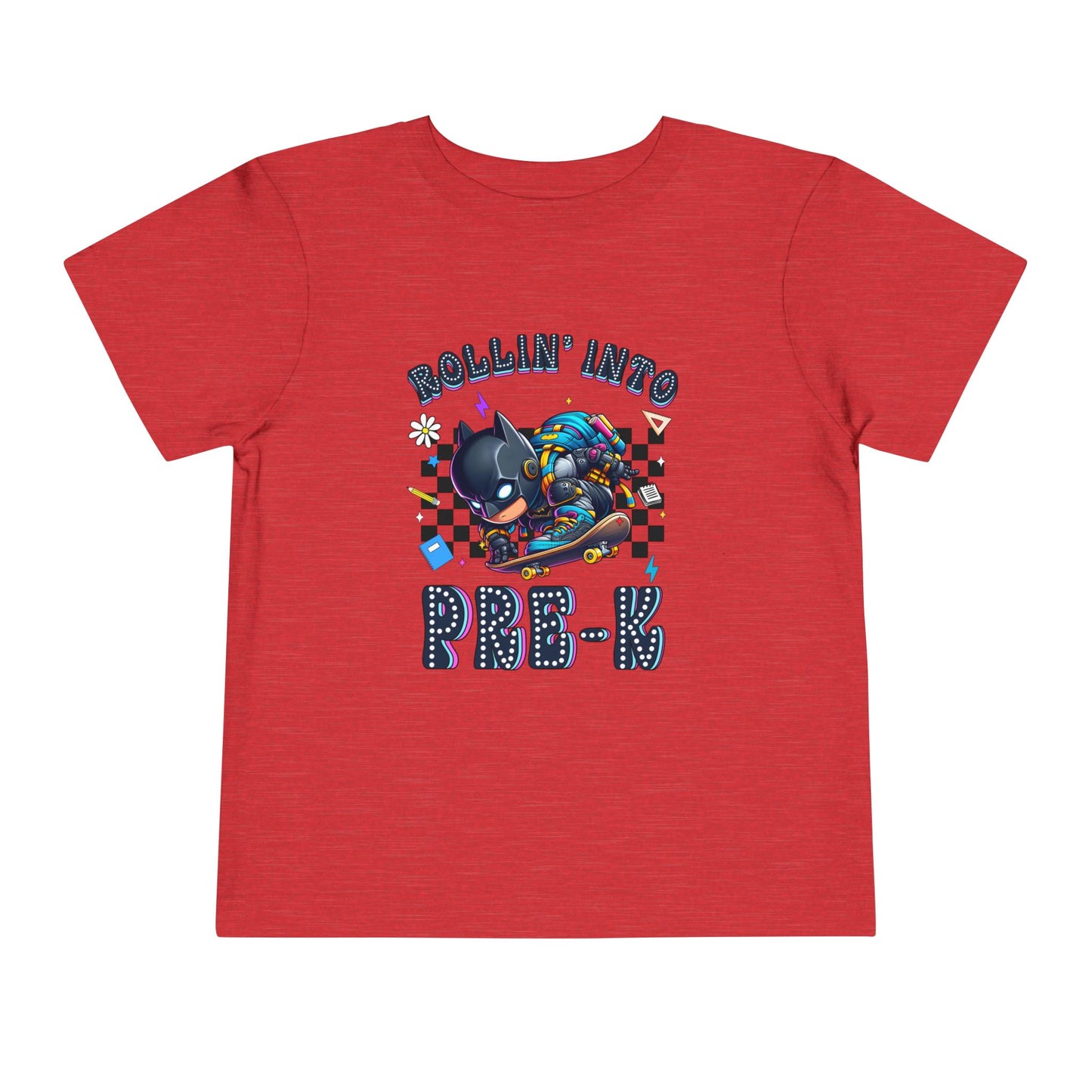 BATMAN - Rollin' Into Pre-K Toddler Short Sleeve Tee
