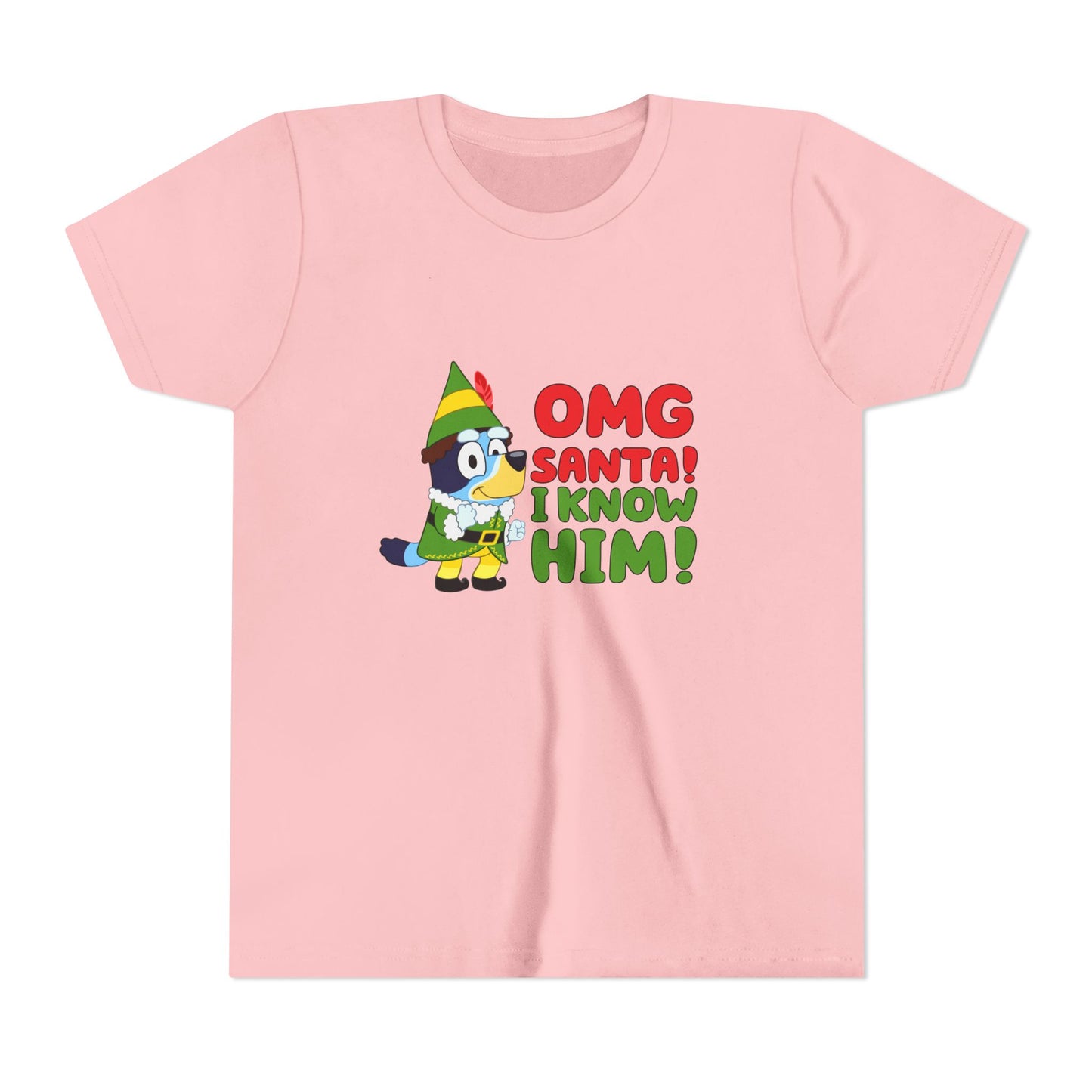 OMG Santa I know him Youth Short Sleeve Tee