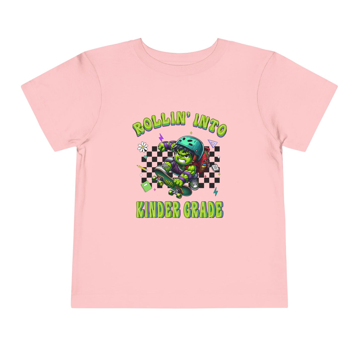 HULK - Rollin' Into Kinder Grade Toddler Short Sleeve Tee