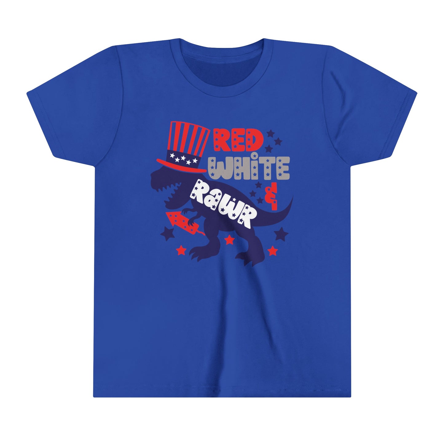 Red White & Rawr Youth Short Sleeve Tee