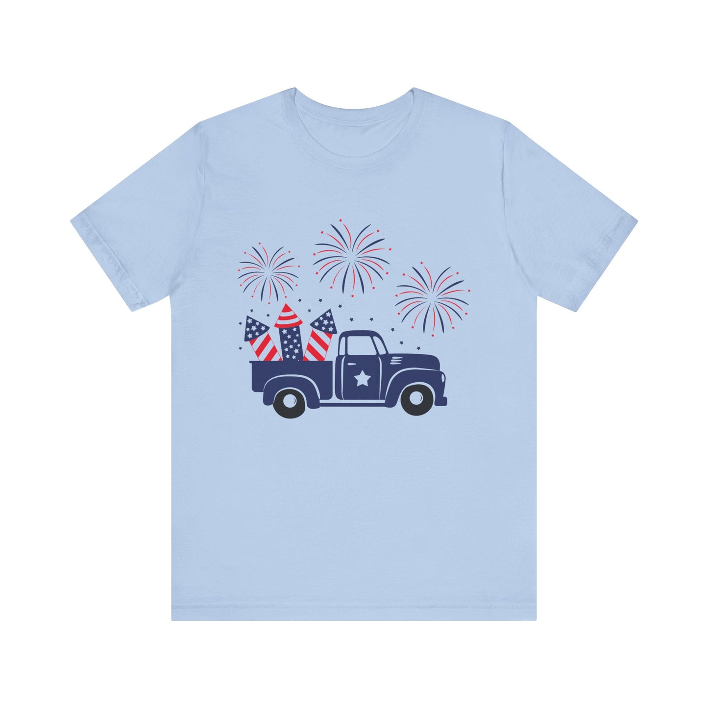 Truck & Fireworks Jersey Short Sleeve Tee