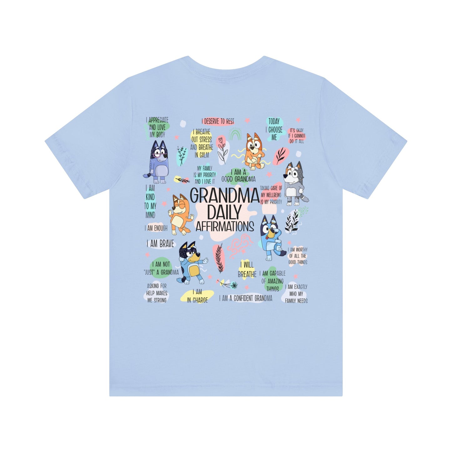 Bluey - Grandma Daily Affirmations Short Sleeve Tshirt