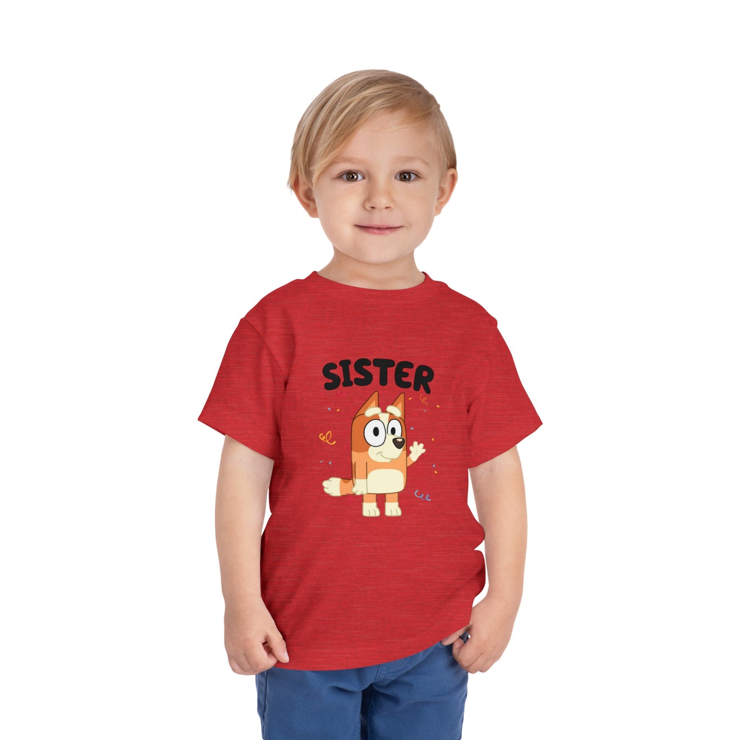 Sister Birthday Toddler Short Sleeve Tee