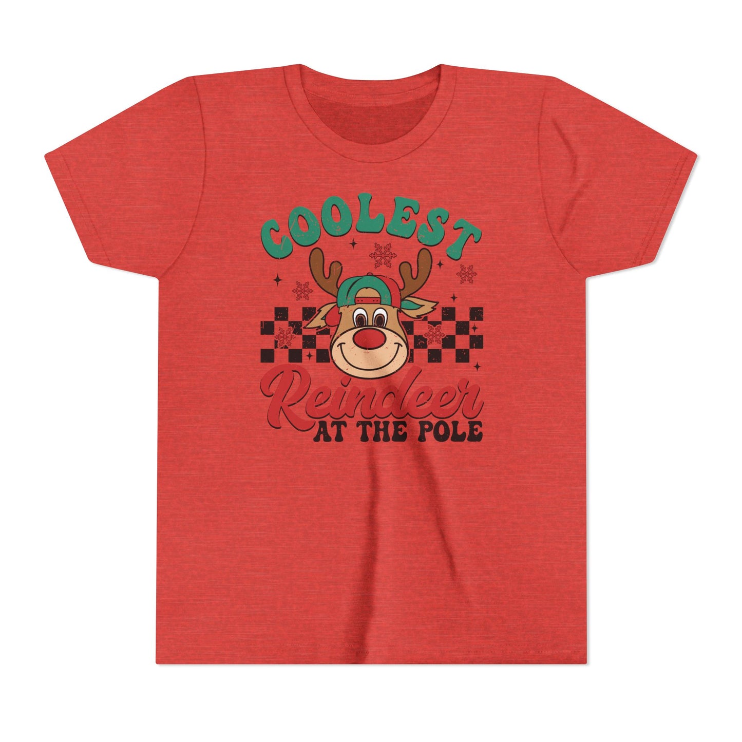 Coolest Reindeer at the Pole Youth Short Sleeve Tee