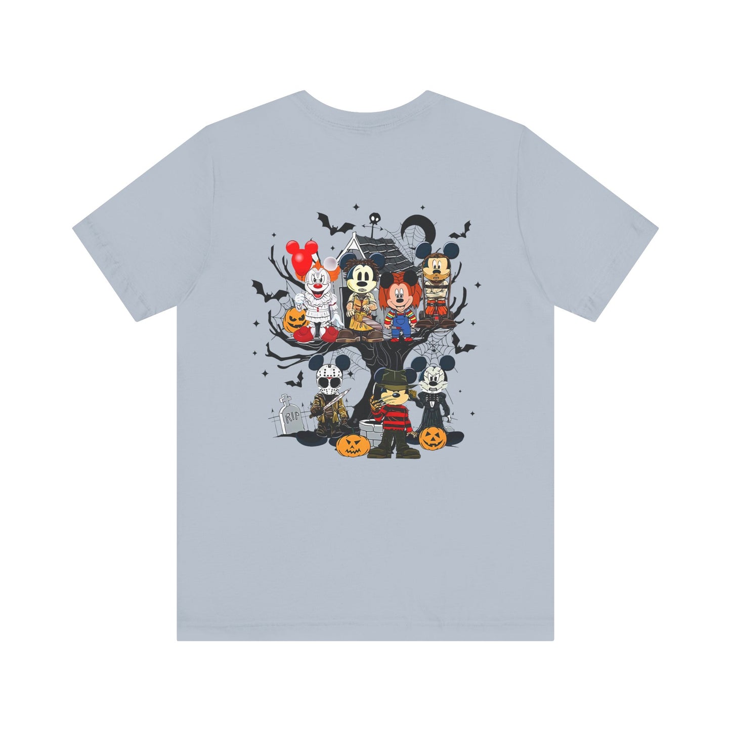 Mickey Halloween (front and back) Jersey Short Sleeve Tee