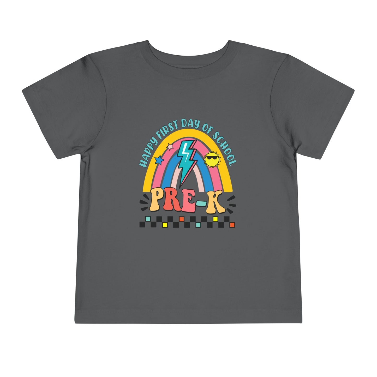 Happy First Day of School - Pre-K Toddler Short Sleeve Tee