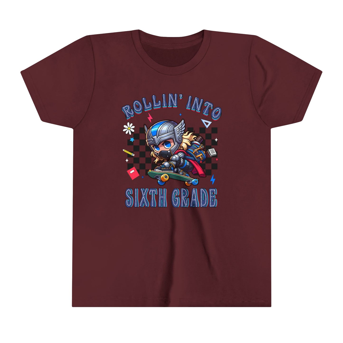 THOR - Rollin' Into 6th Grade Youth Short Sleeve Tee