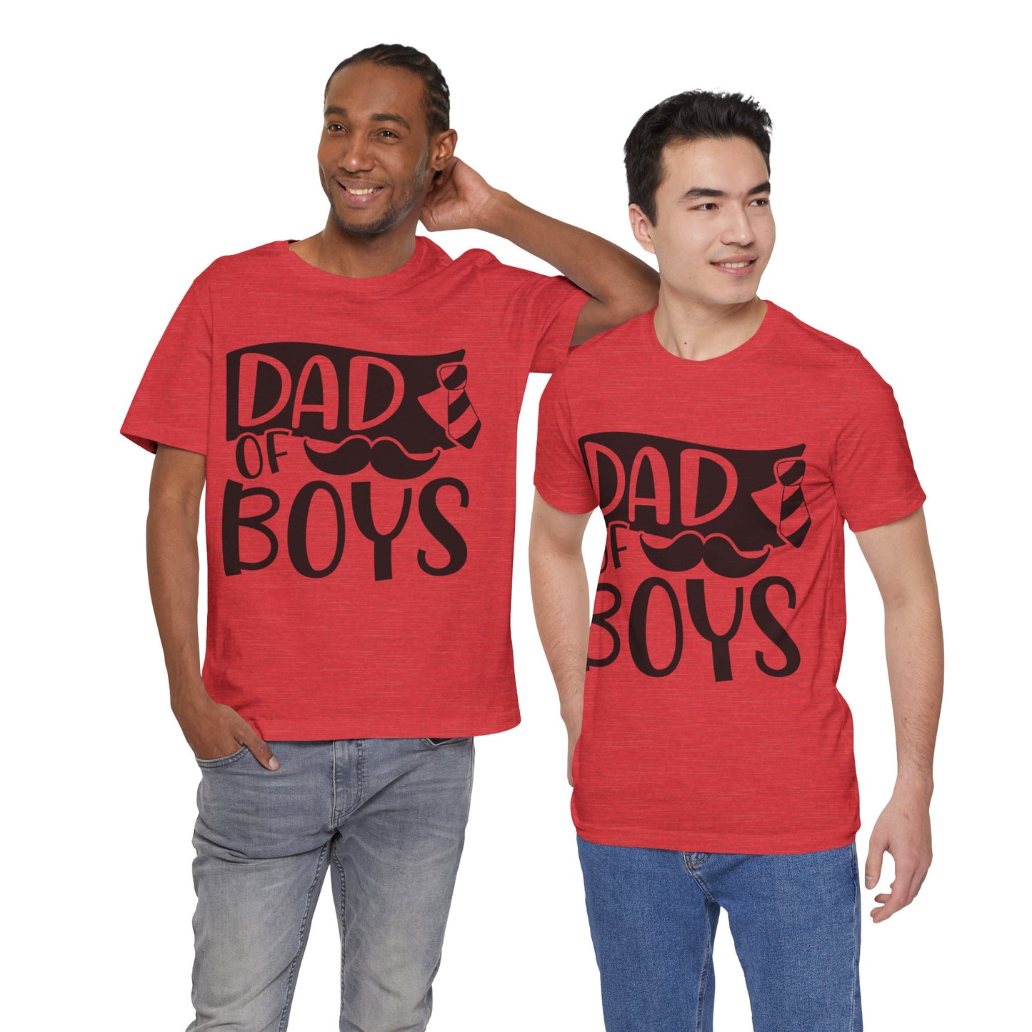Dad of Boys Jersey Short Sleeve Tee