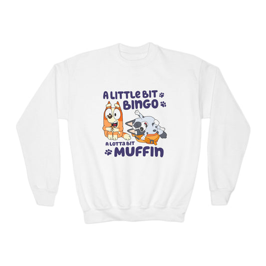 A Little Bit  .. A Lot a Bit  Youth Crewneck Sweatshirt