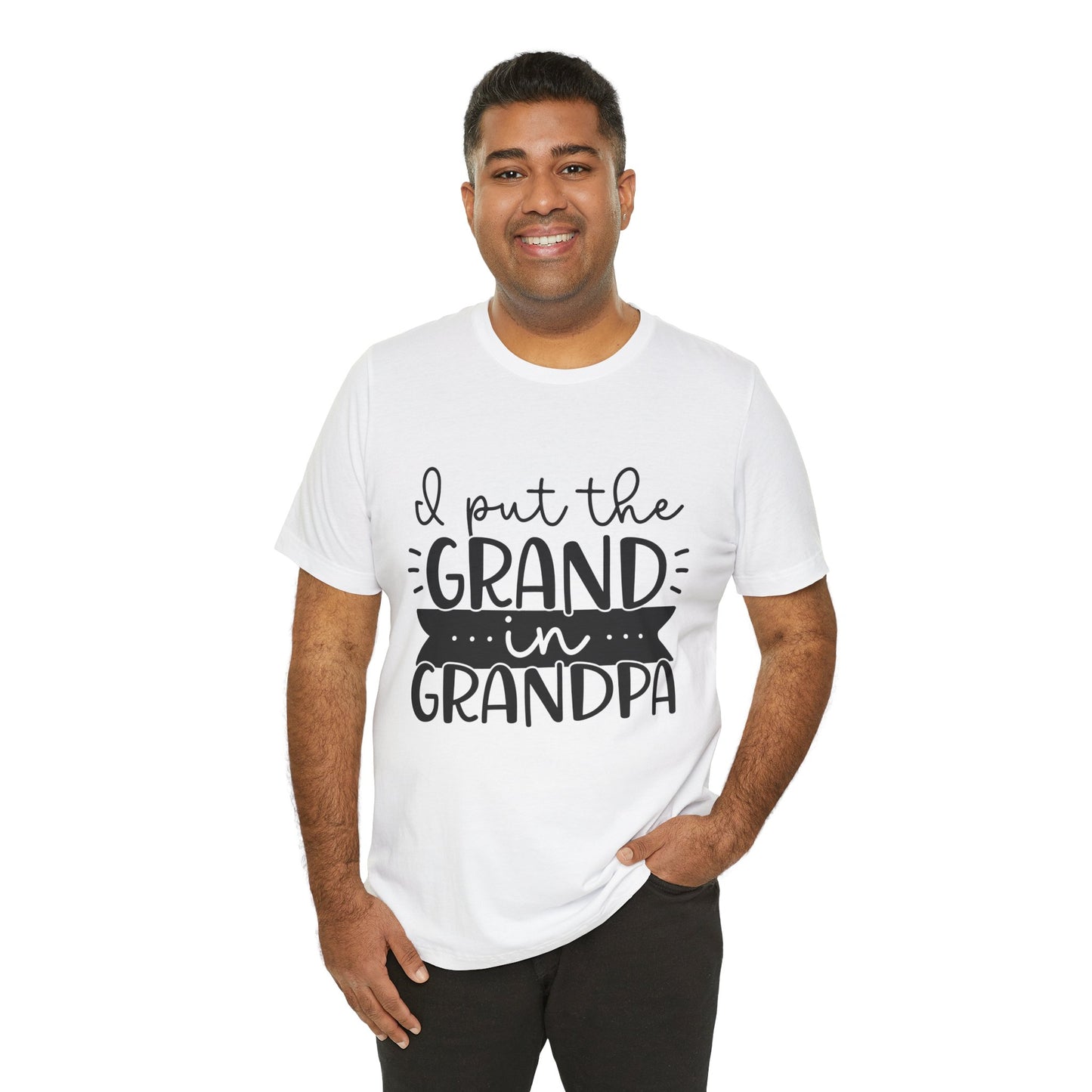 I Put the Grand in Grandpa Jersey Short Sleeve Tee