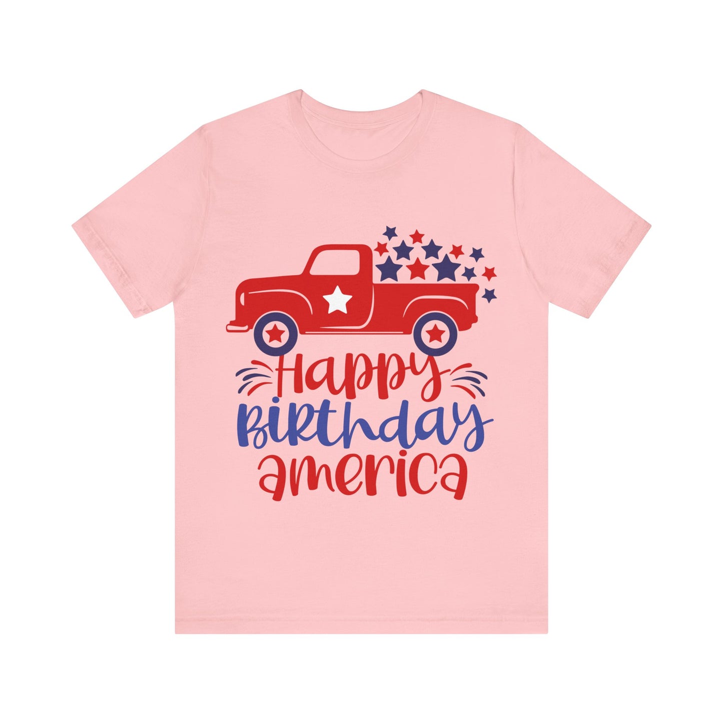 Happy Birthday America Jersey Short Sleeve Tee