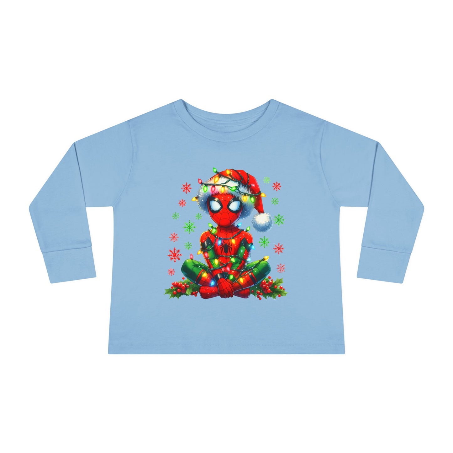 Spidey christmas Toddler Long Sleeve Tee
