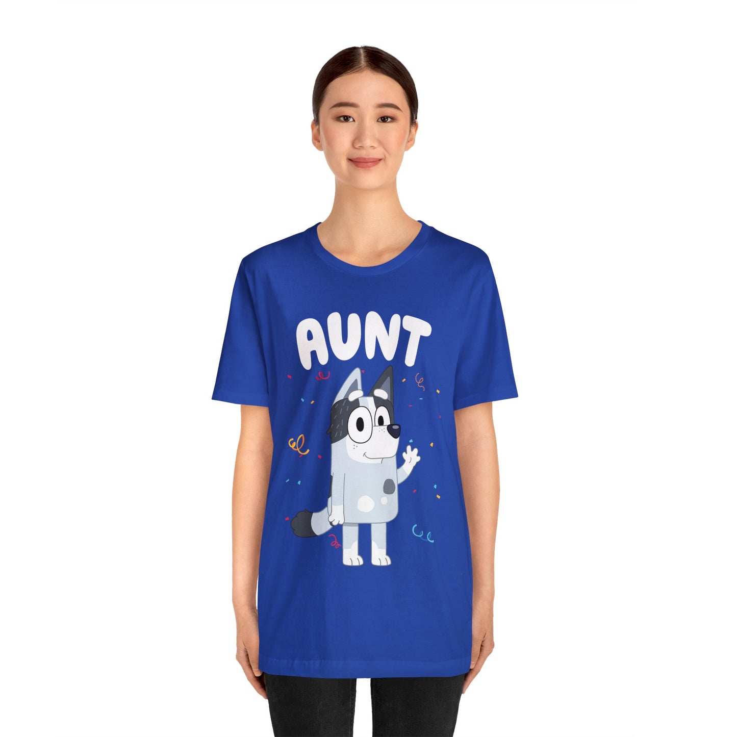 Aunt Bluey Birthday short sleeve Tshirt