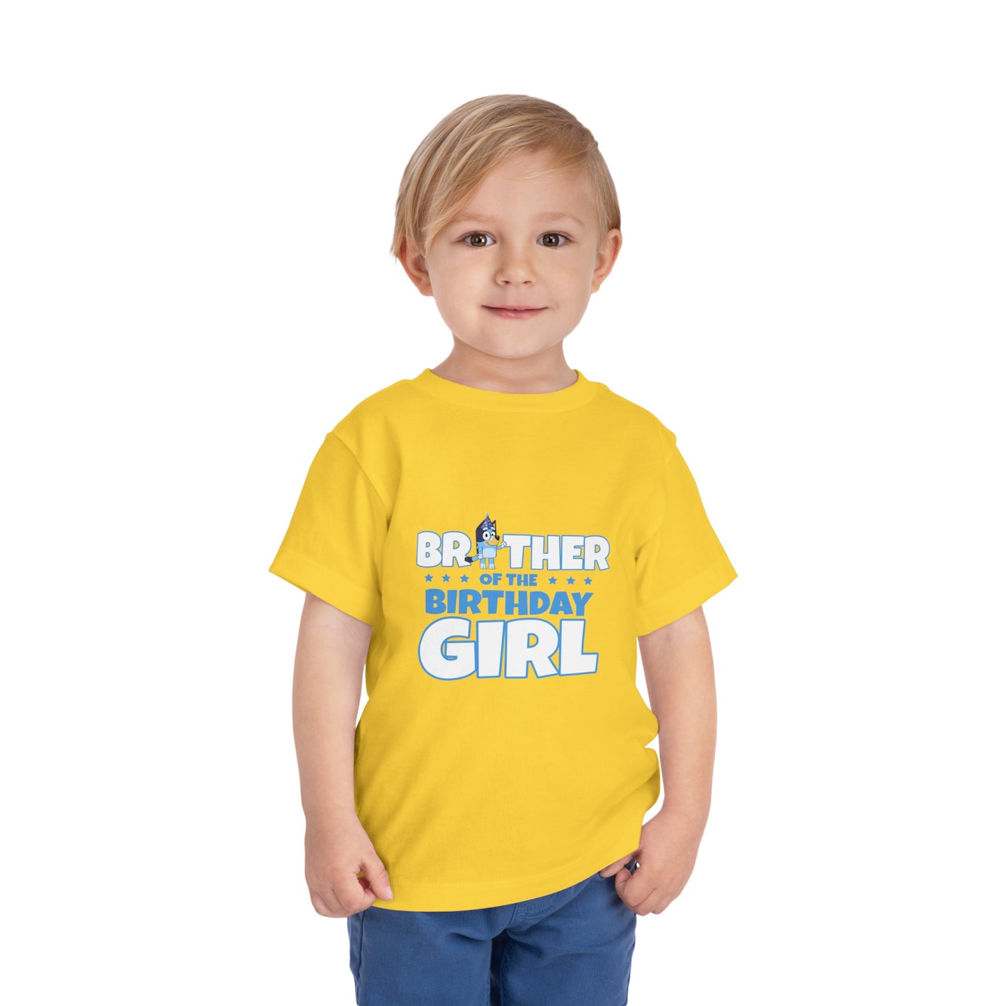 Brother of the Birthday Girl Toddler Short Sleeve Tee