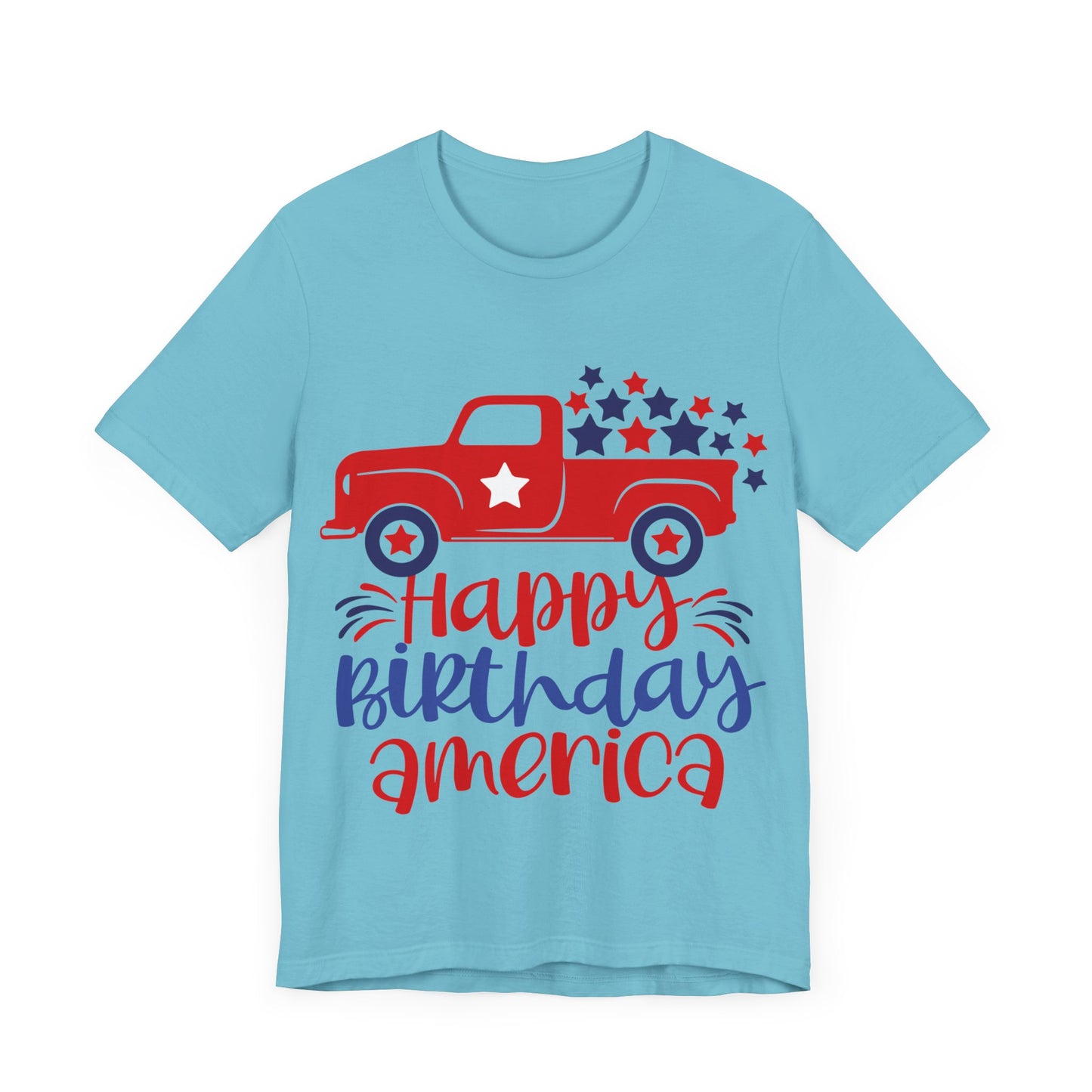 Happy Birthday America Jersey Short Sleeve Tee