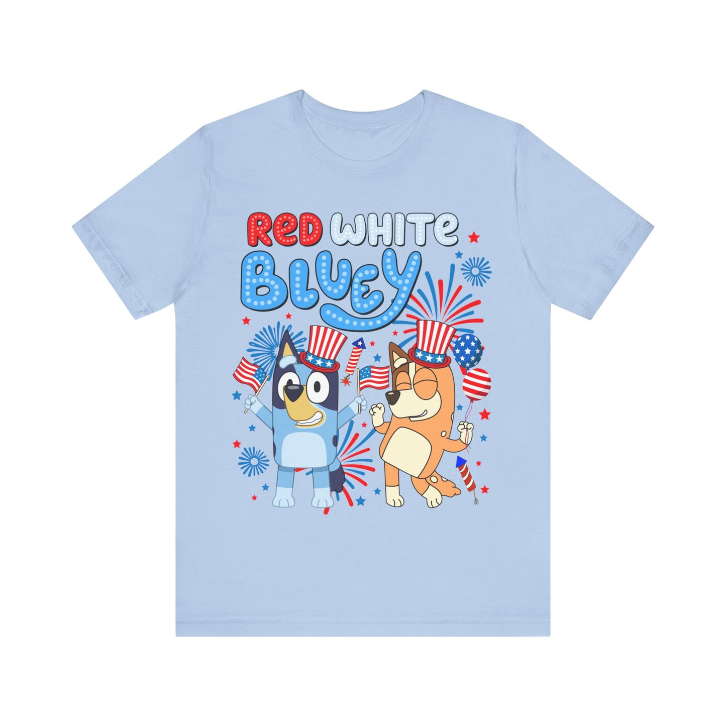 Red, White & Bluey Jersey Short Sleeve Tee