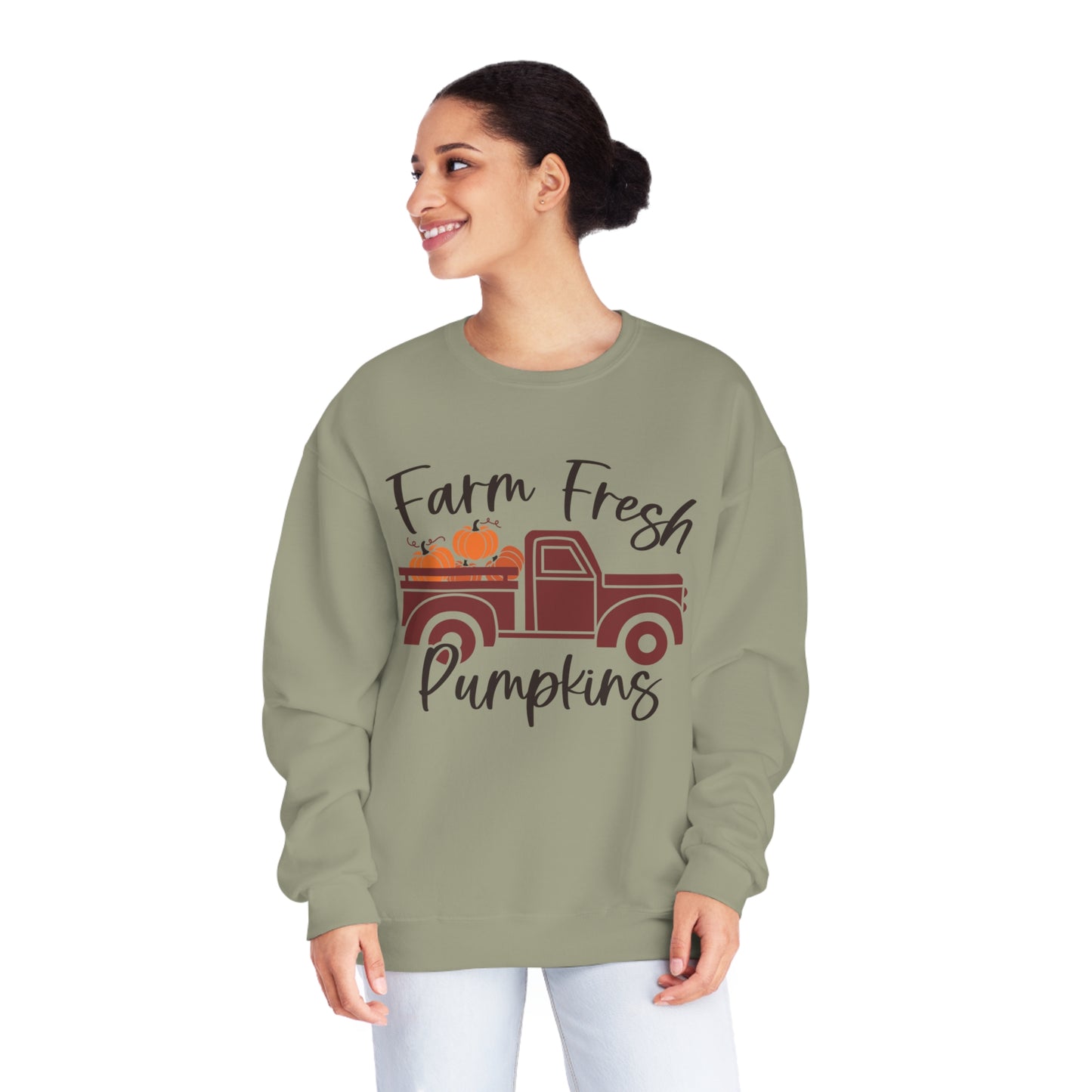 Farm Fresh Pumpkins Crewneck Sweatshirt
