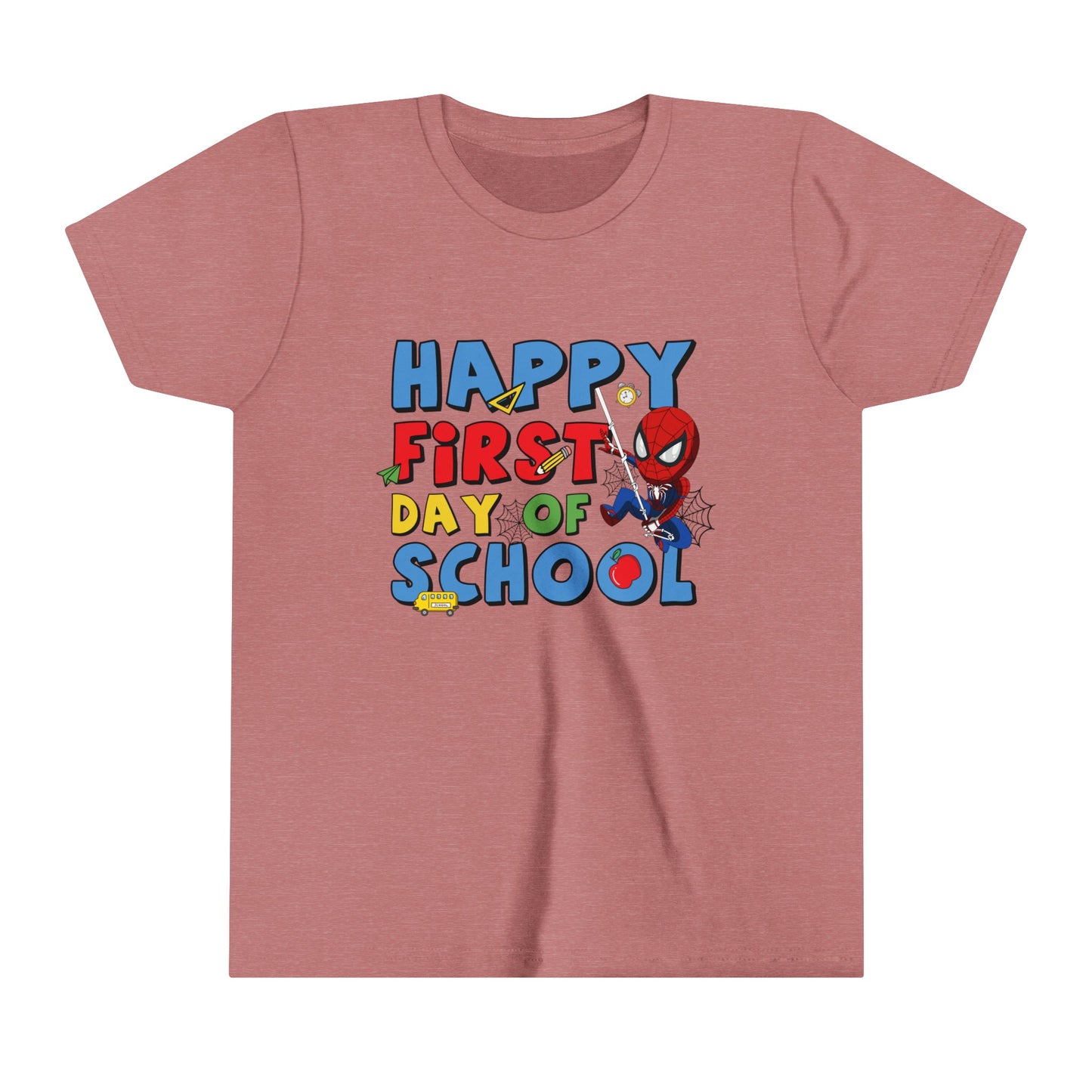 Happy First Day of School Youth Short Sleeve Tee