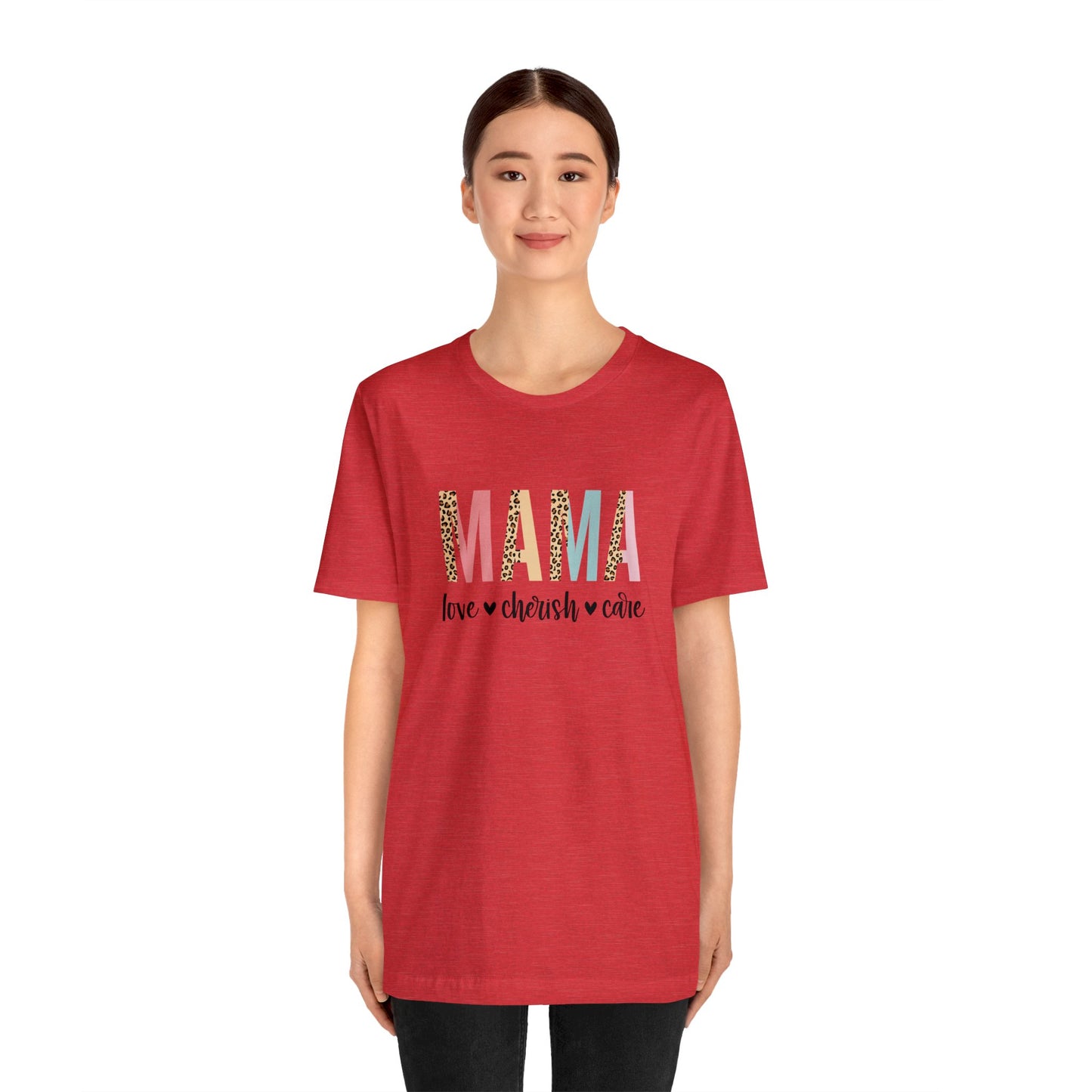 MAMA Leopard print short sleeve tshirt
