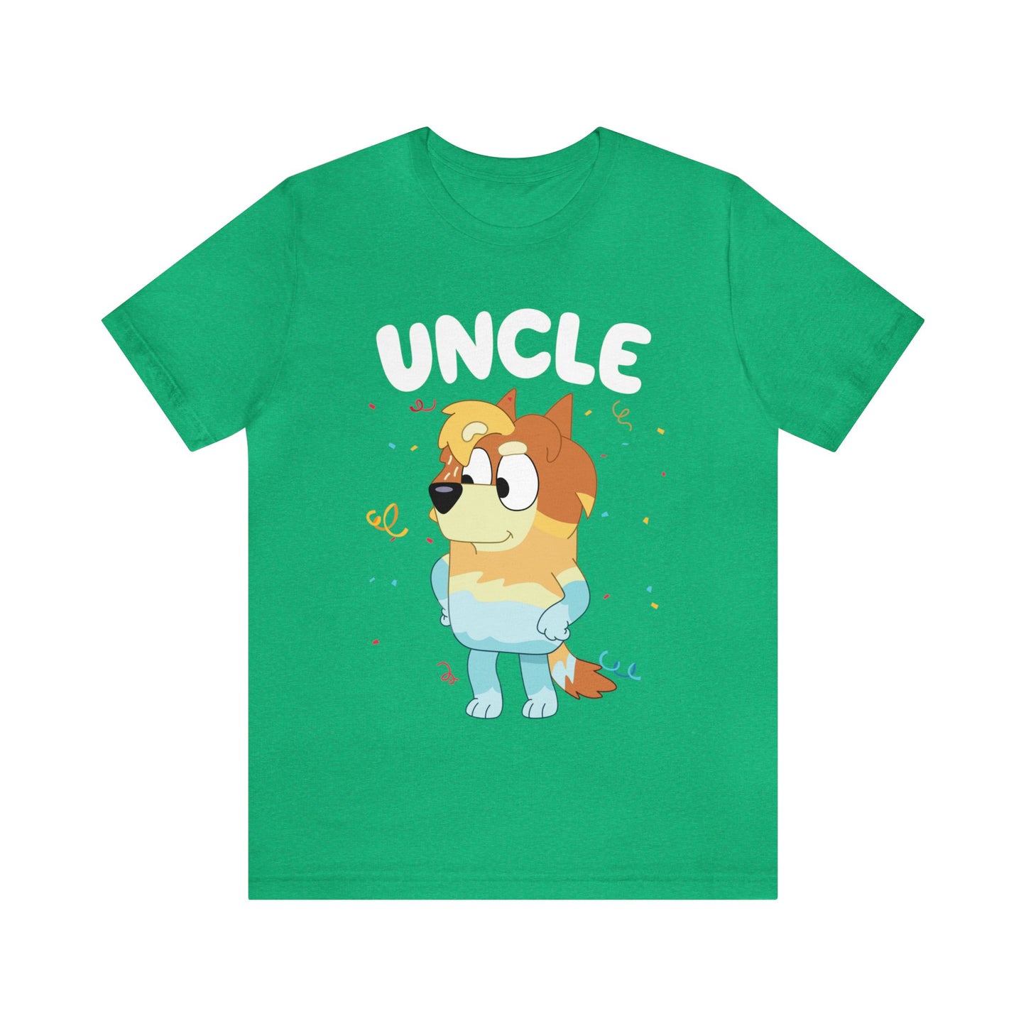 Uncle Bluey Birthday Short sleeve Tshirt