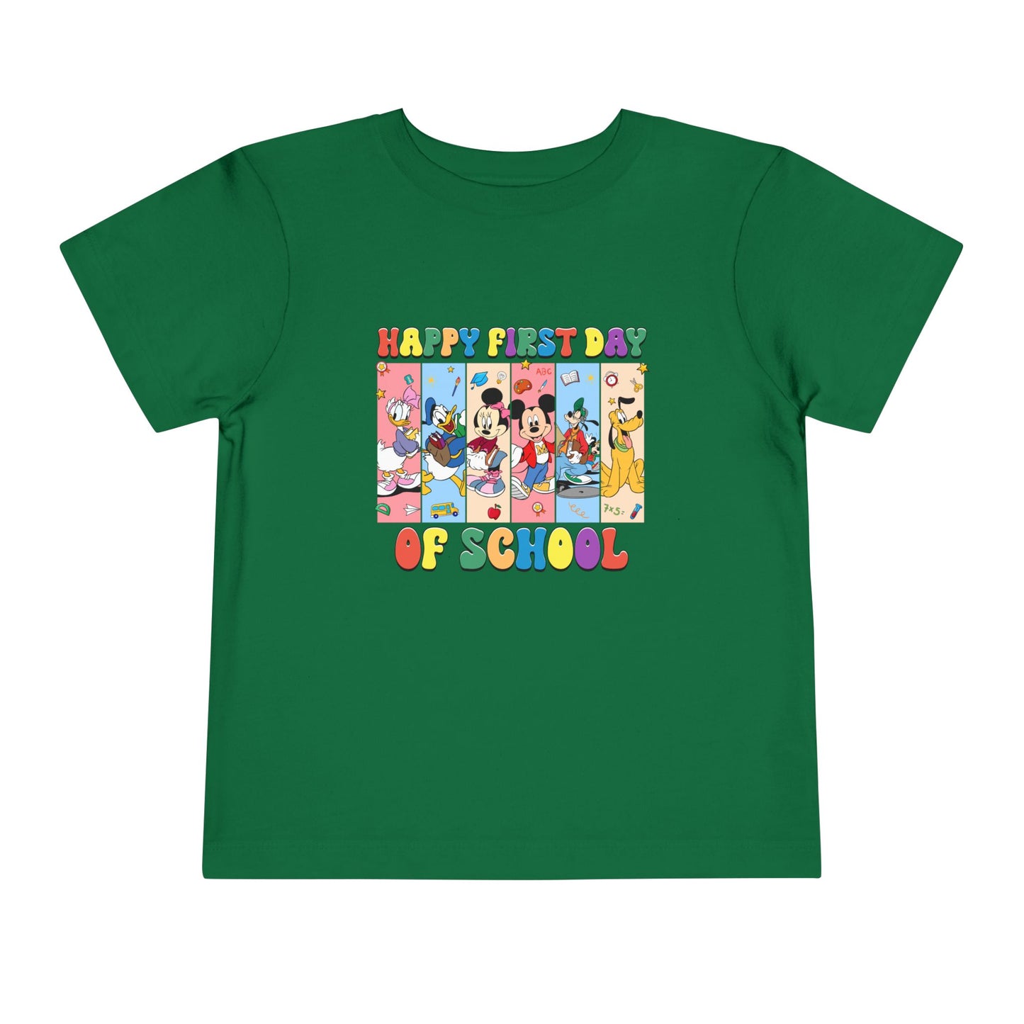 Happy First Day of School Toddler Short Sleeve Tee