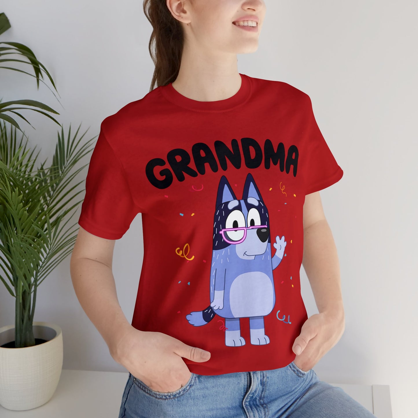 Grandma Bluey Birthday short sleeve Tshirt