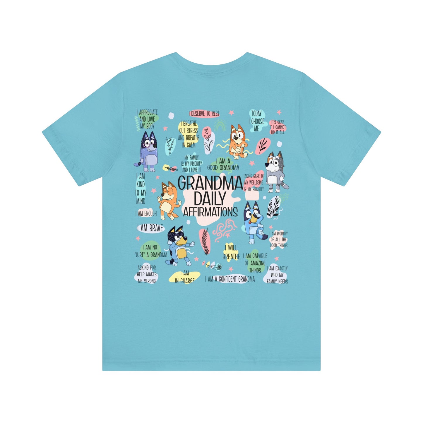 Bluey - Grandma Daily Affirmations Short Sleeve Tshirt
