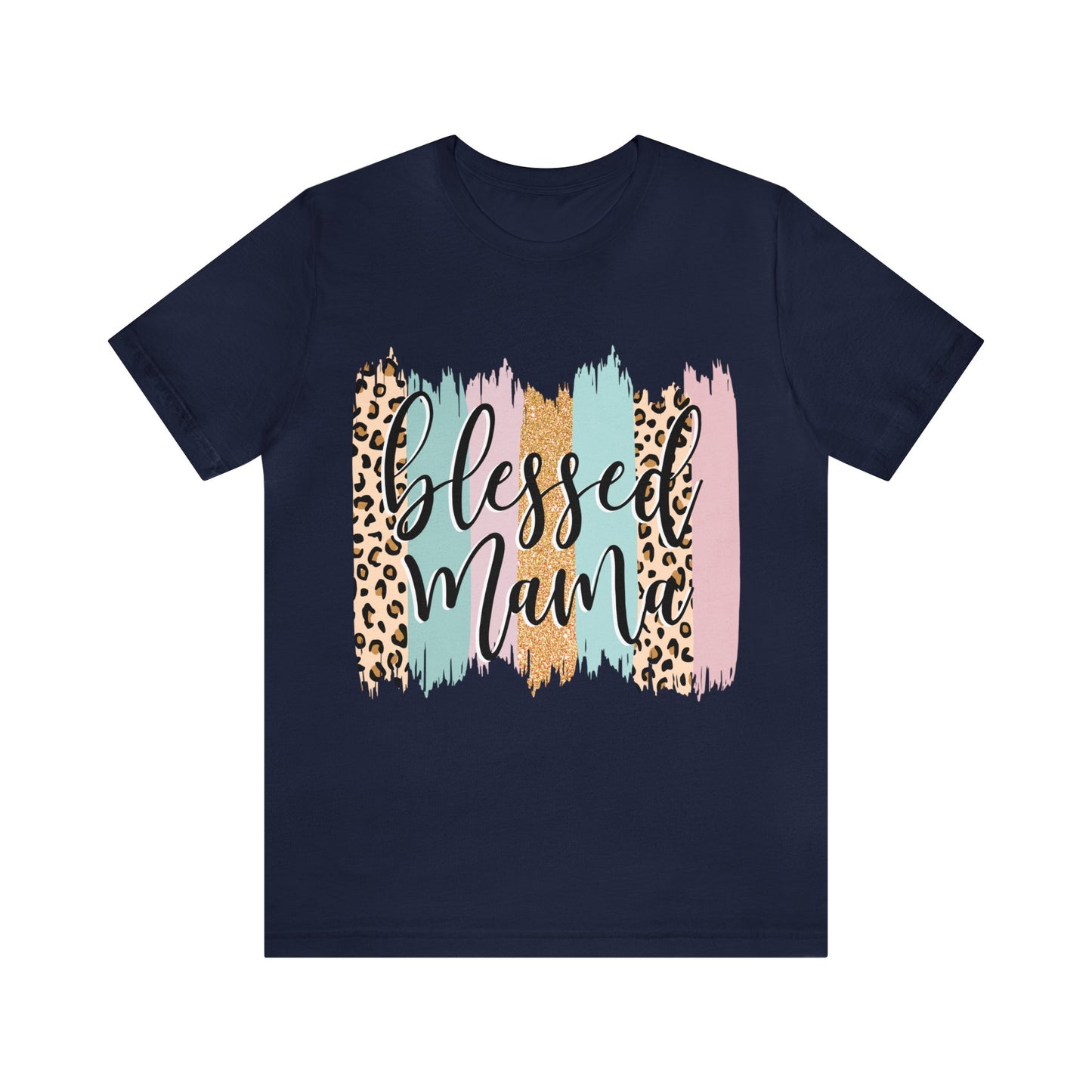 Blessed Mama Leopard short sleeve tshirt