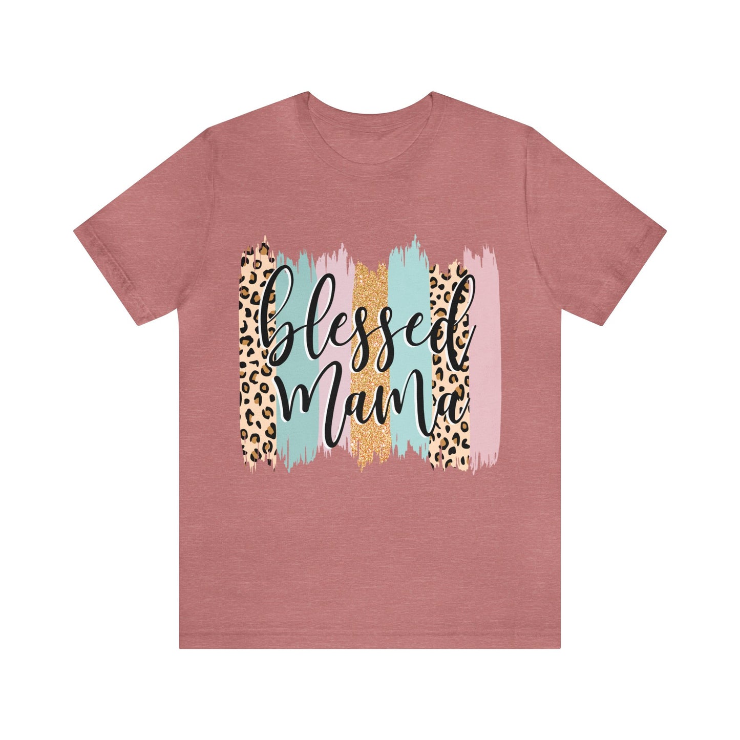 Blessed Mama Leopard short sleeve tshirt