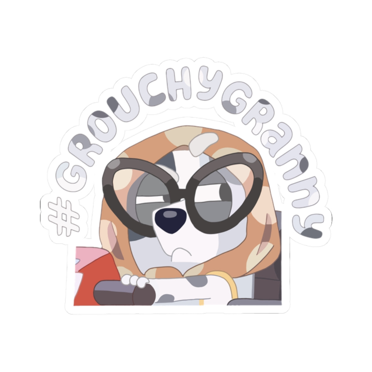Grouchy Granny Kiss-Cut Stickers