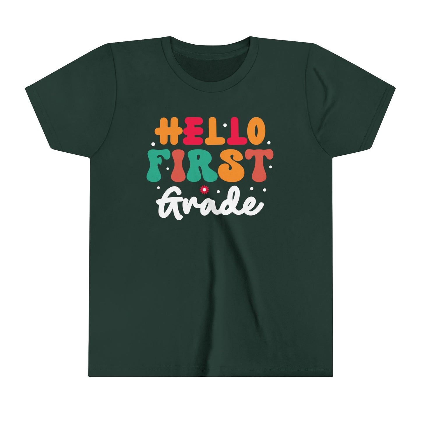 Hello First Grade Youth Short Sleeve Tee